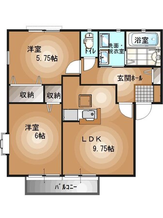 宇都宮駅 バス6分  簗瀬東下車：停歩3分 1階の物件間取画像